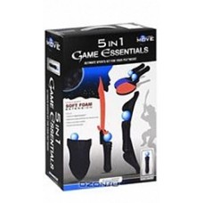 Набор насадок для PS Move DreamGear 5 in 1 Game Essentials (PS3/PS4)
