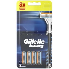 Сменные кассеты Gillette Sensor3 8 шт Original