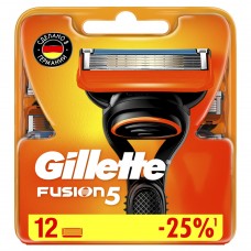 Сменные кассеты Gillette Fusion5, 12 шт Original