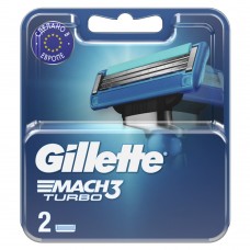 Сменные кассеты для бритья Gillette Mach3 Turbo, 2 шт. Original