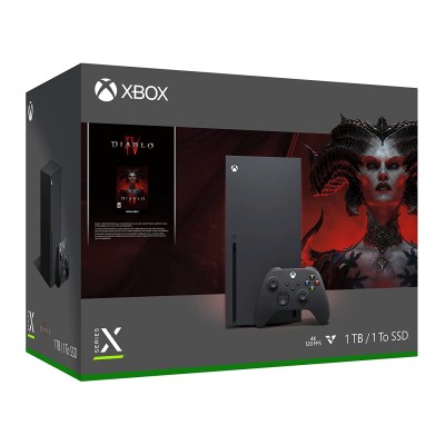 Игровая приставка Microsoft Xbox Series X 1000 ГБ SSD, черный + Diablo IV 