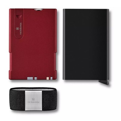 Швейцарская карточка Victorinox Swiss Card Wallet (0.7250.13), красный/черный