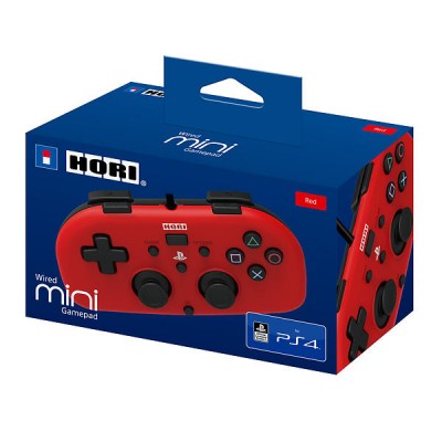 Джойстик HORI Wired MINI Gamepad Red (PS4)