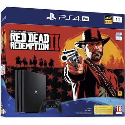 Sony PlayStation 4 PRO 1TB (CUH-7216B) + Red Dead Redemption 2 (русские субтитры)