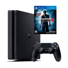 Sony PlayStation 4 Slim 500 GB + игра Uncharted 4. Путь вора (русская версия) (PS4)