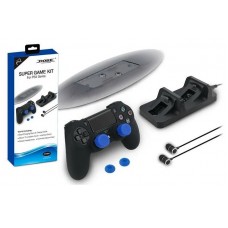 Dobe Комплект аксессуаров Super Game Kit для консоли PlayStation 4 (TP4-1751) черный
