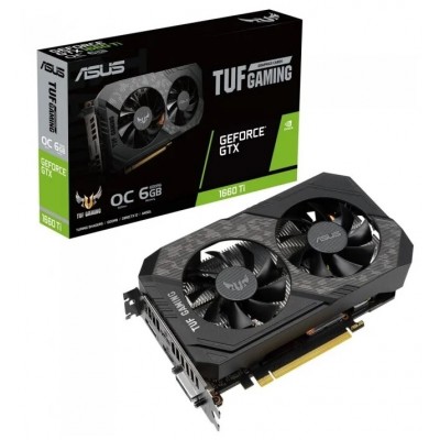 Видеокарта Asus GeForce GTX1660 Ti TUF Gaming EVO O6G (TUF-GTX1660TI-O6G-EVO-GAMING)