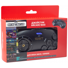 Геймпад Retro Genesis Controller 16 Bit Arcade Max, черный
