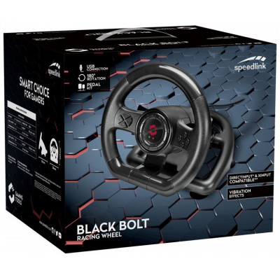 Руль SPEEDLINK Bolt Racing Wheel for PC (SL-650300), черный