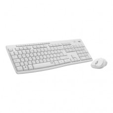 Комплект клавиатура+мышь Logitech MK295 Silent Wireless Combo, white (латиница)