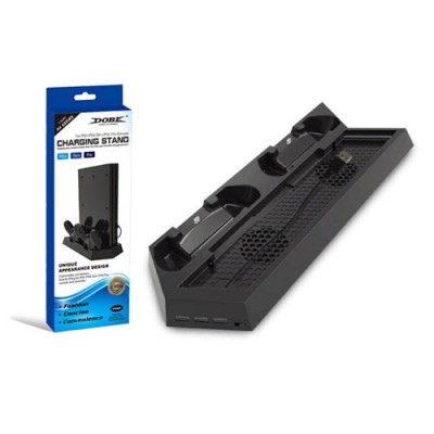 Зарядная станция+охлаждение  PS4 PRO/SLIM Multi-Functional Charging stand with cooling fan TP4-023B