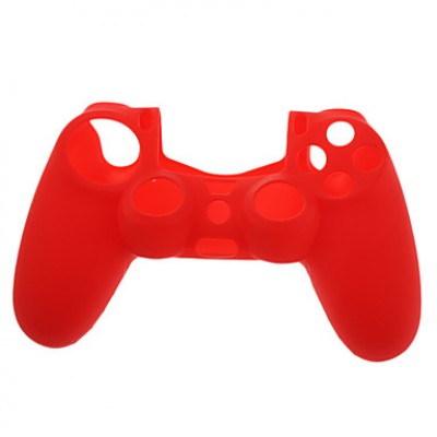 Защитный силиконовый чехол для джойстика (красный) (PS4)