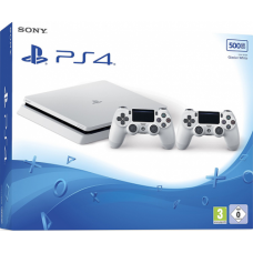 PlayStation 4 Slim 500 ГБ Glacier White + DS4 