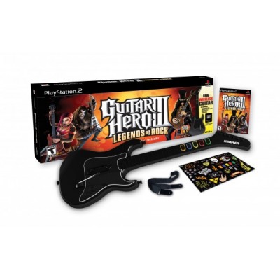 Guitar Hero III: Legends of Rock Bundle (Игра + гитара) (PS2)